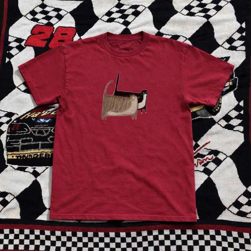 Red And Black Harley Davidson Dog T Shirt